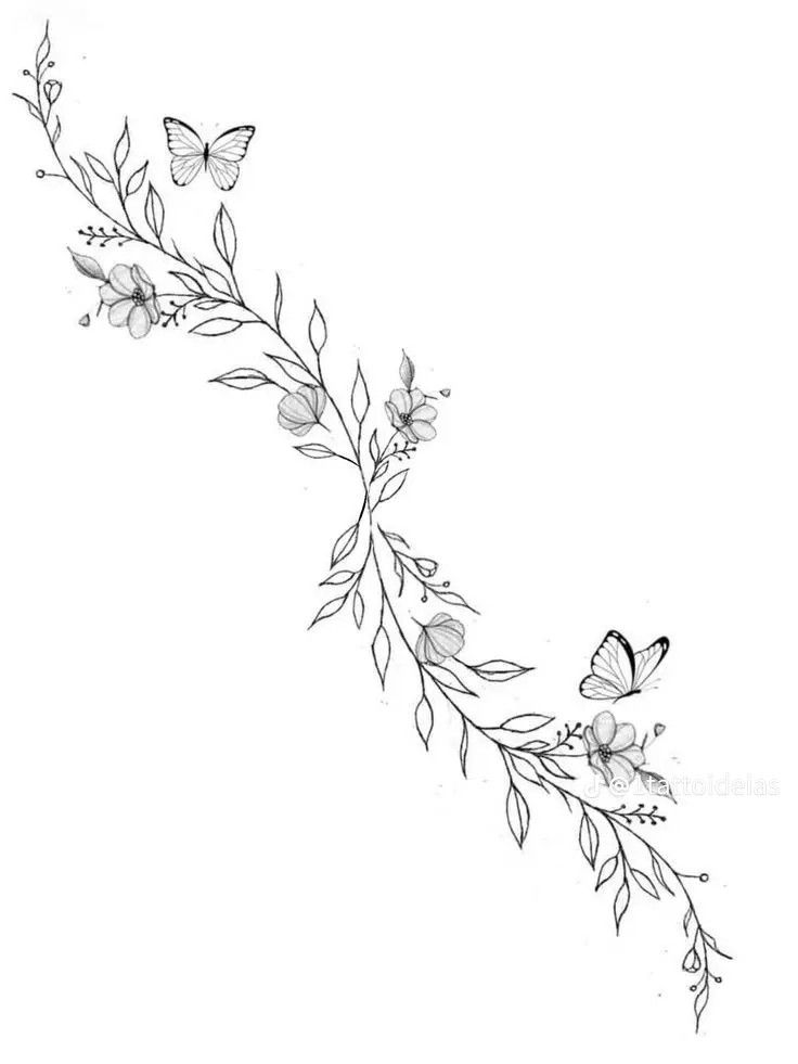 minimalist wildflower tattoo ideas