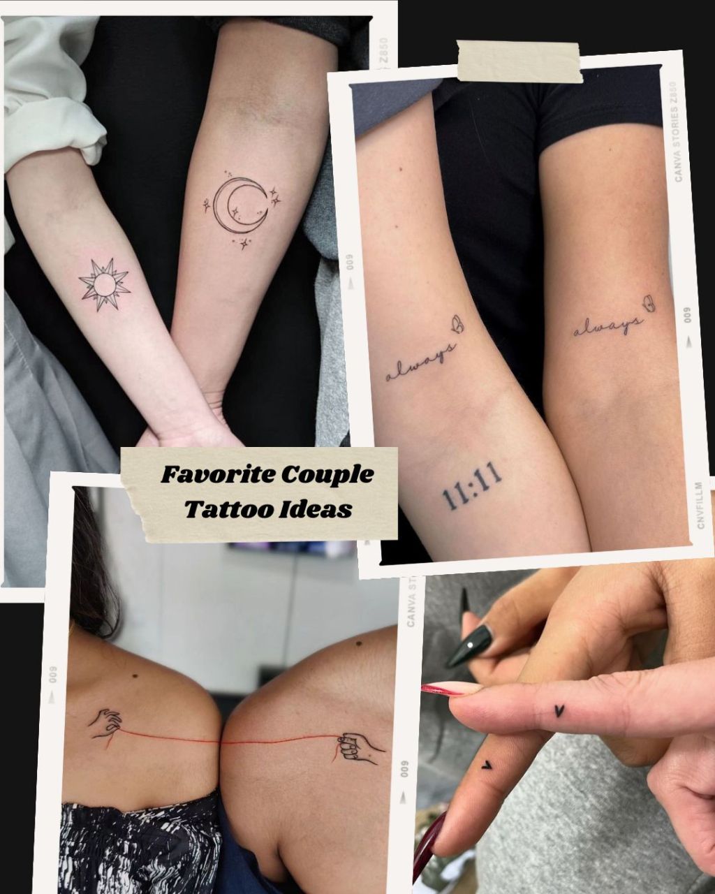 modern married couples tattoo ideas with personal significance