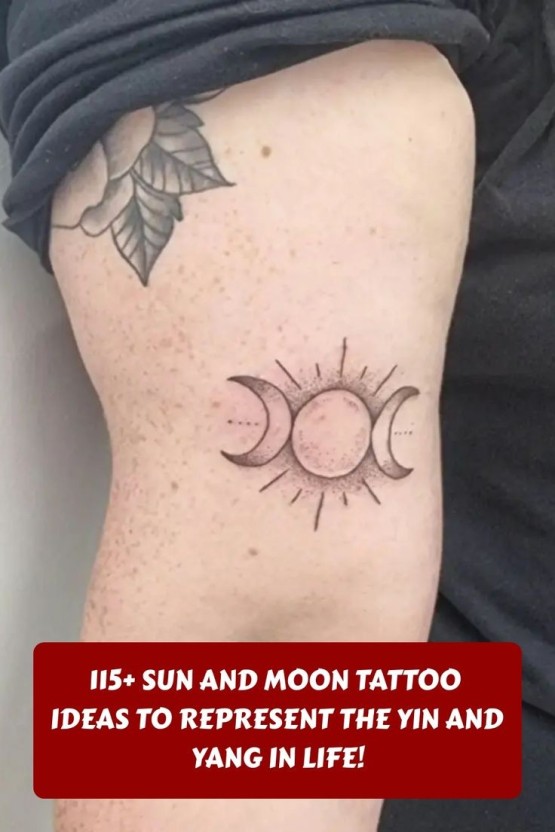 moon and stars small friendship tattoo ideas 0059