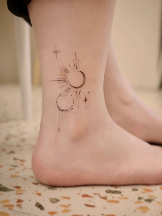 moon and sun tattoo ideas 0032