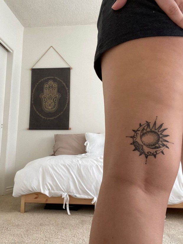 moon and sun tattoo ideas 0065