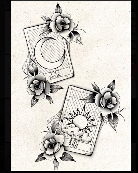 moon and sun tattoo ideas 0080