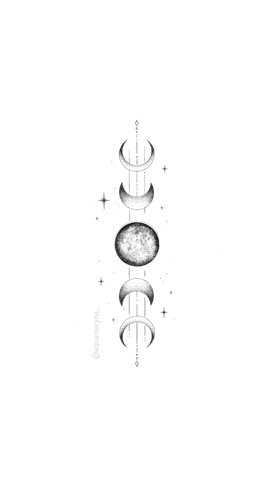 moon phase tattoo ideas for beginners