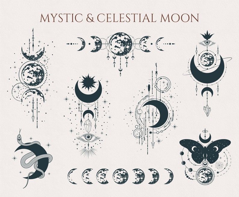 moon phase tattoo ideas 0012