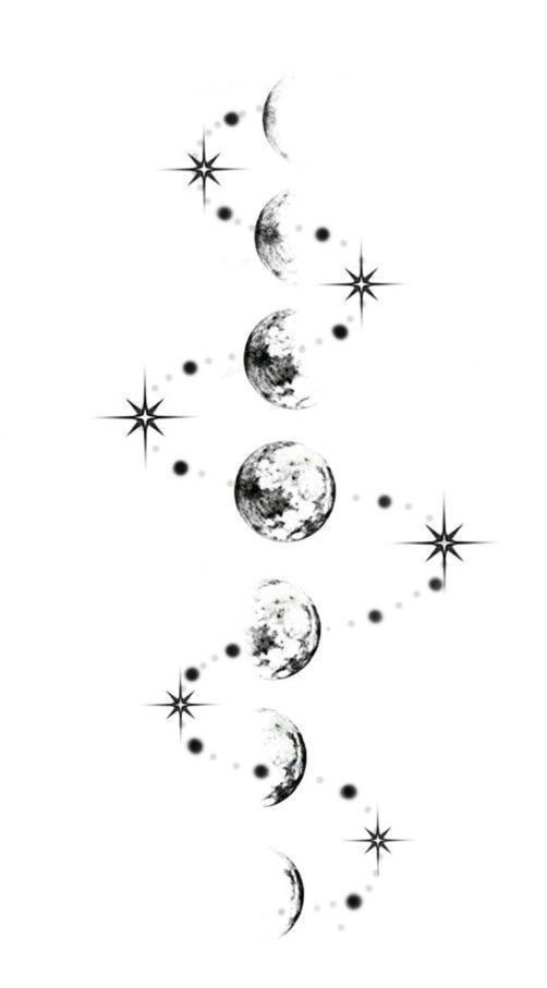 moon phase tattoo ideas 0031