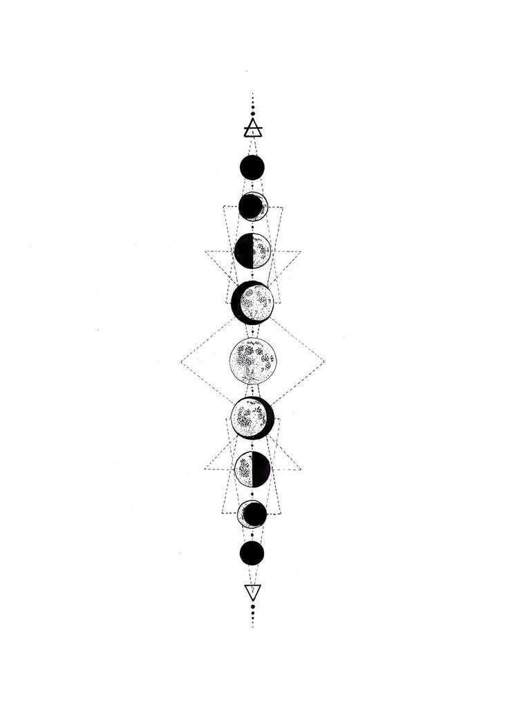 moon phase tattoo ideas 0039