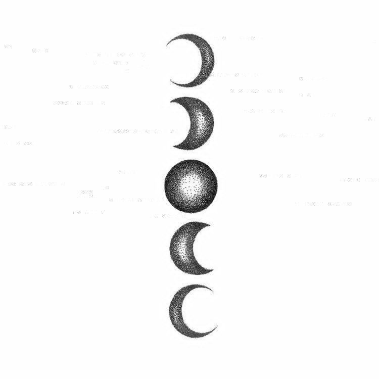 moon phase tattoo ideas 0040