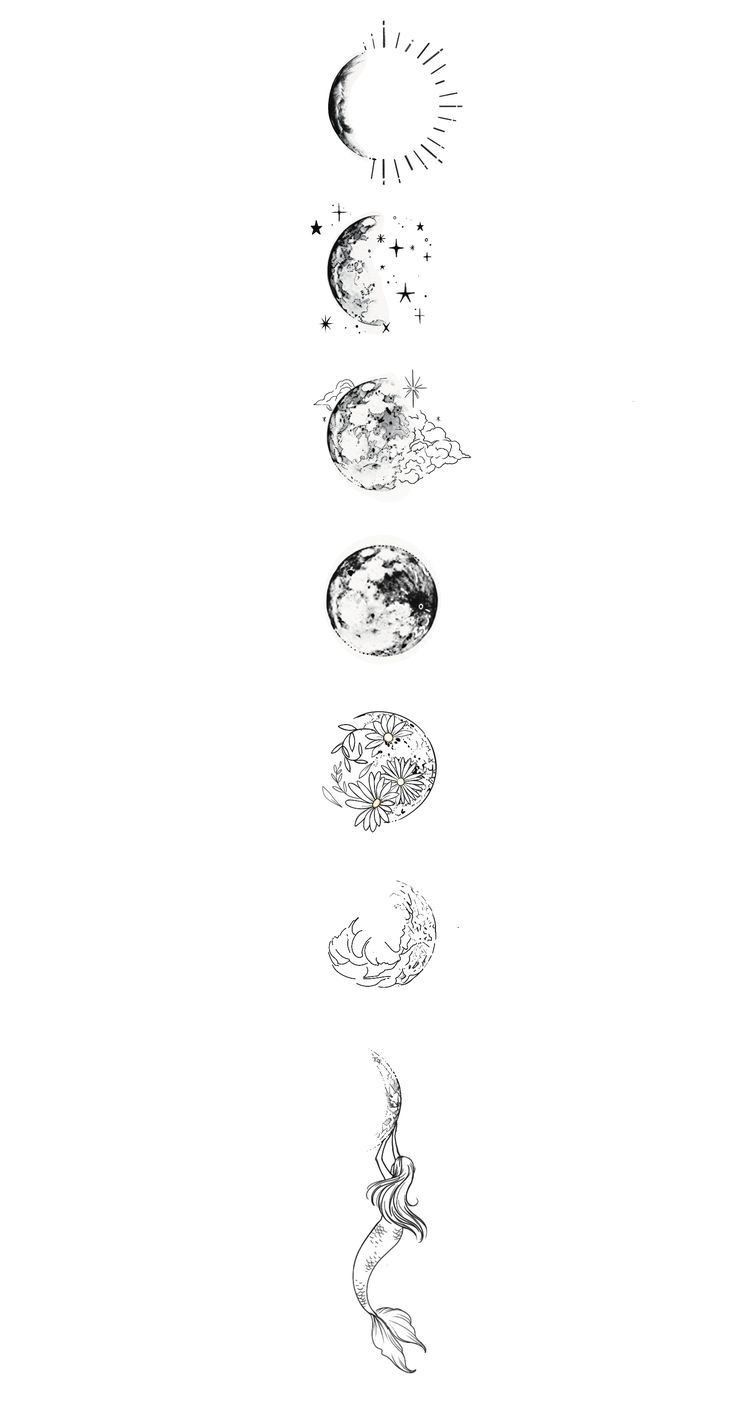 moon phase tattoo ideas 0055