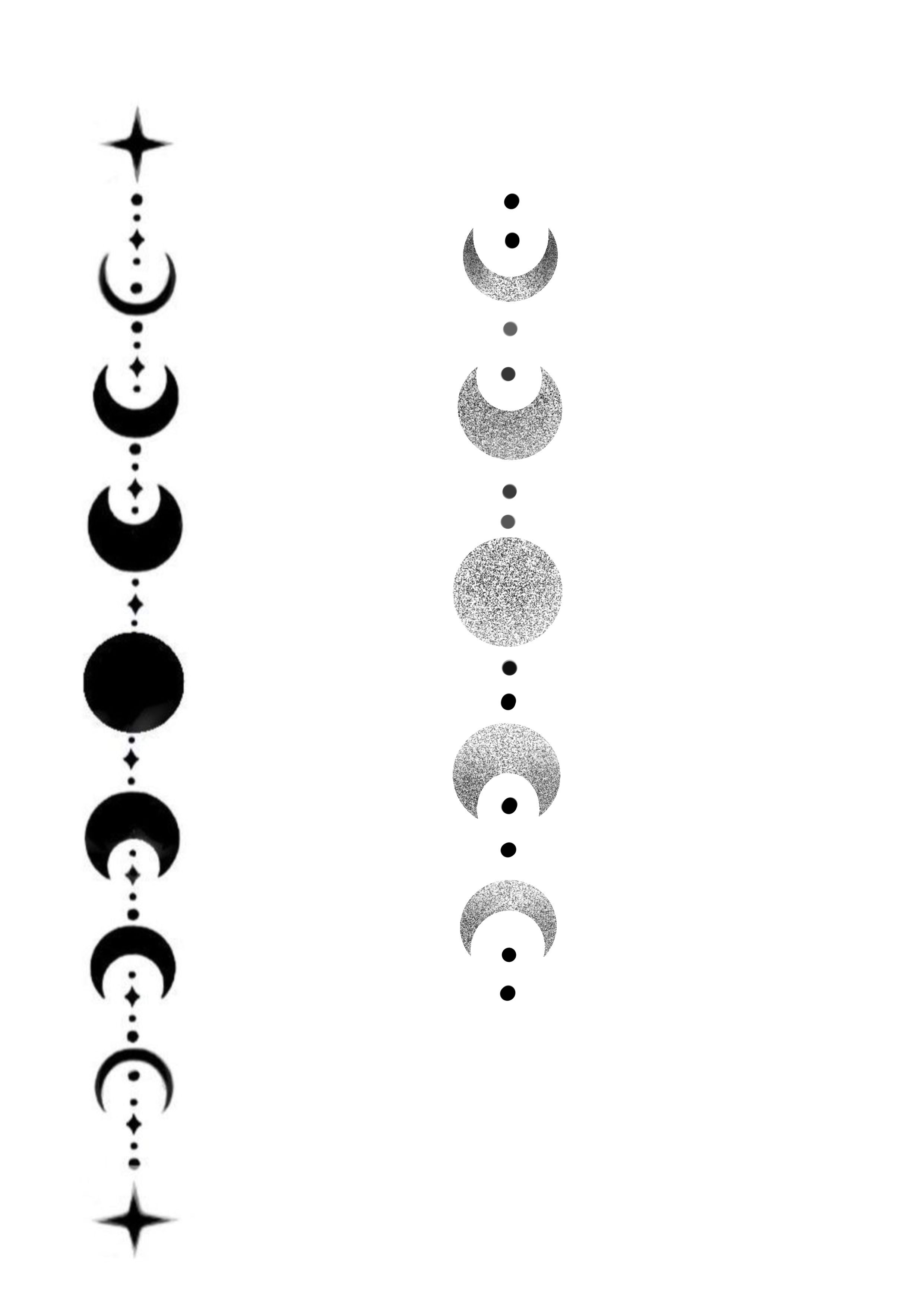 moon phase tattoo ideas 0075