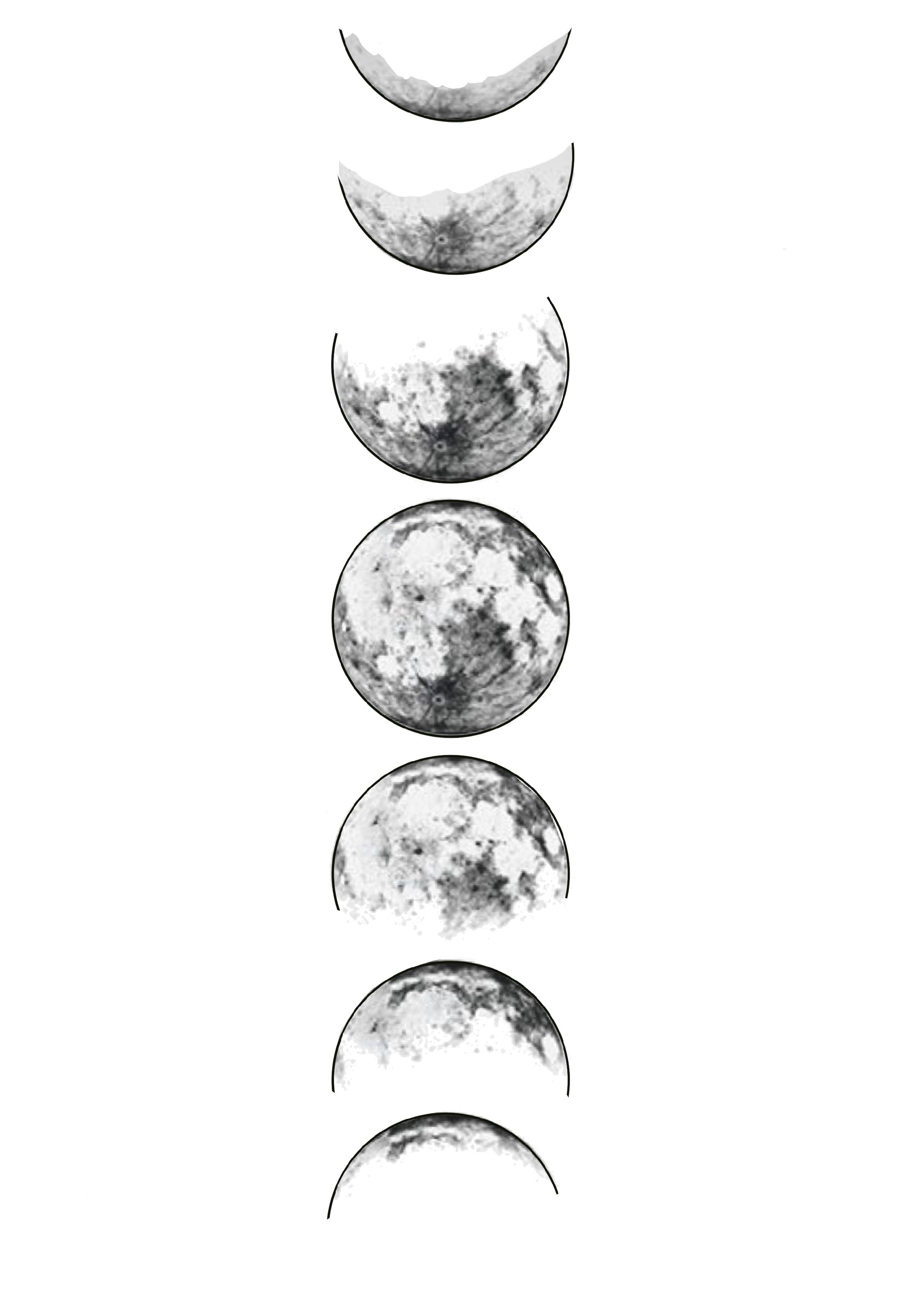 moon phase tattoo ideas 0077