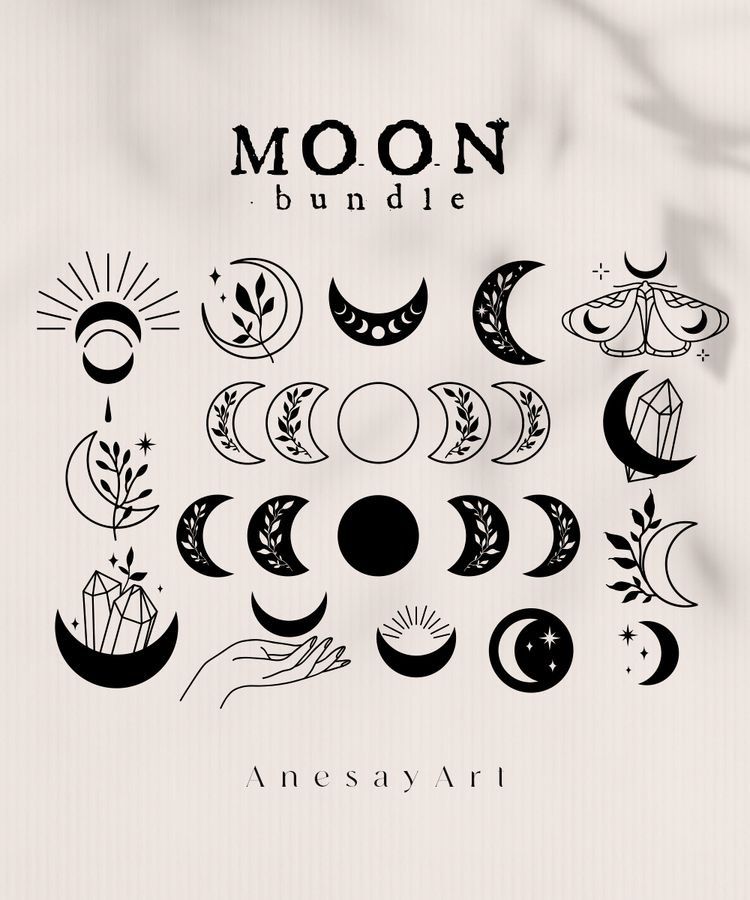 moon phase tattoo ideas 0078