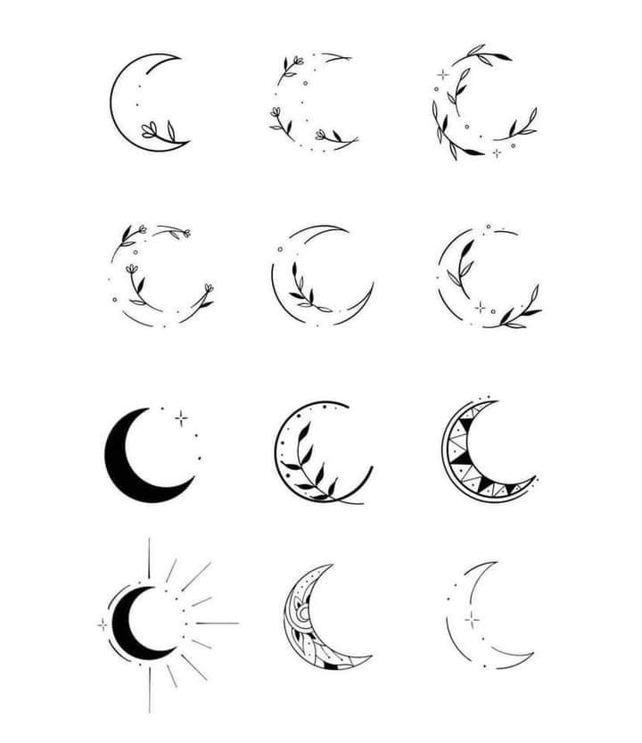 moon phase tattoo ideas 0083