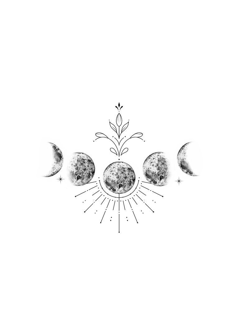 moon phase tattoo ideas 0086