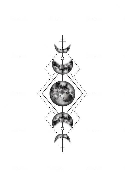 moon phase tattoo ideas 0095