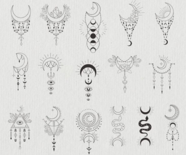 moon tattoo ideas 0022