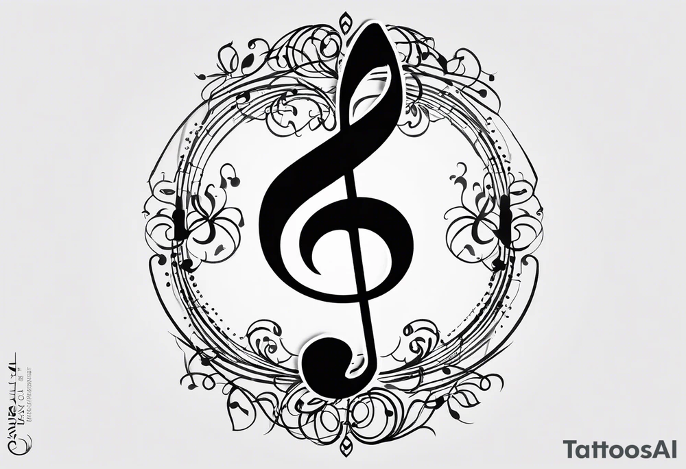 tattoo ideas music notes 0016