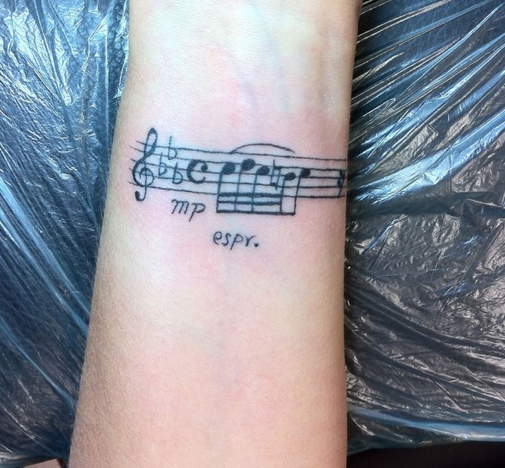 tattoo ideas music notes 0044