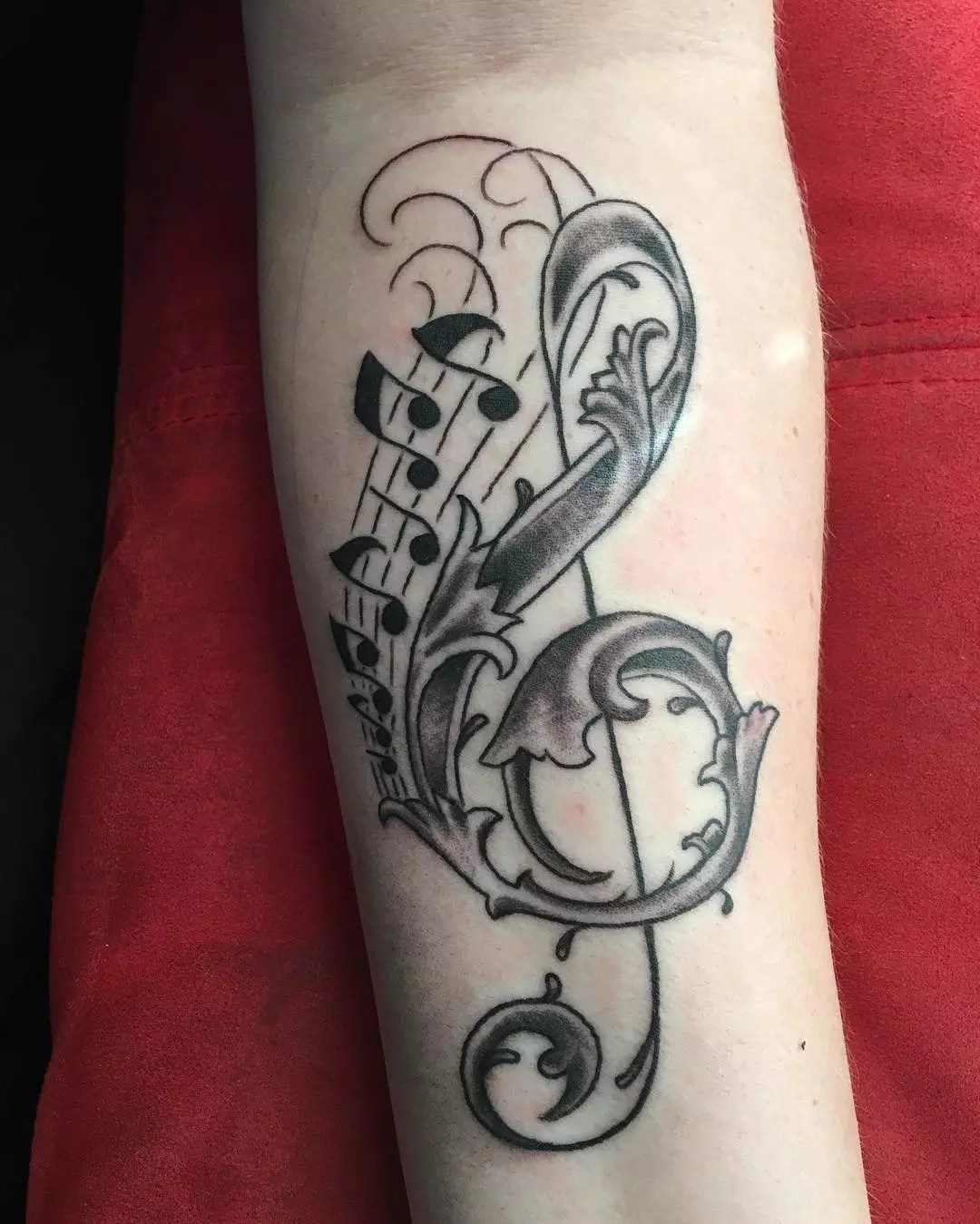 tattoo ideas music notes 0046