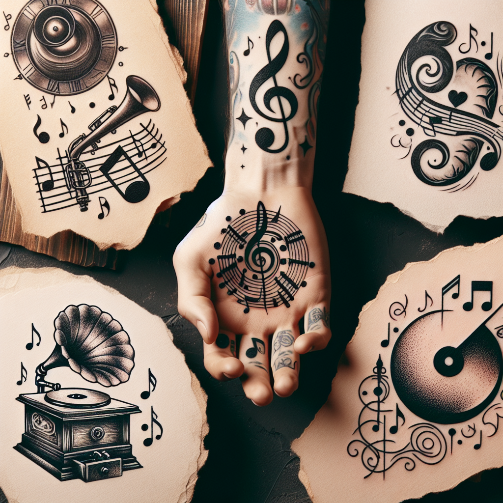 Musical tattoo ideas 0014