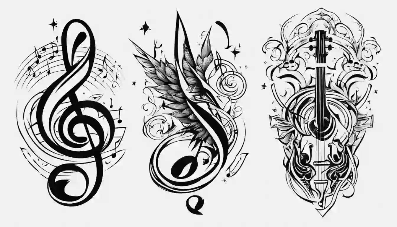 Musical tattoo ideas 0016