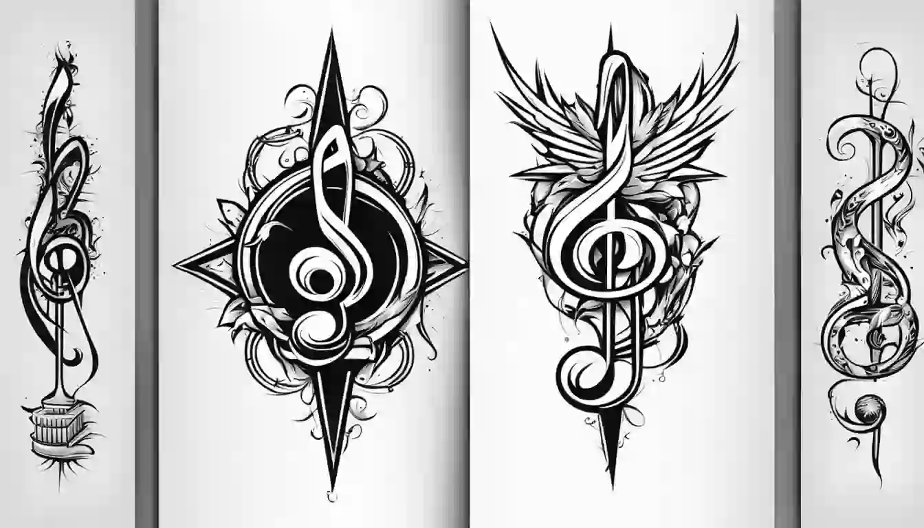 Musical tattoo ideas 0074