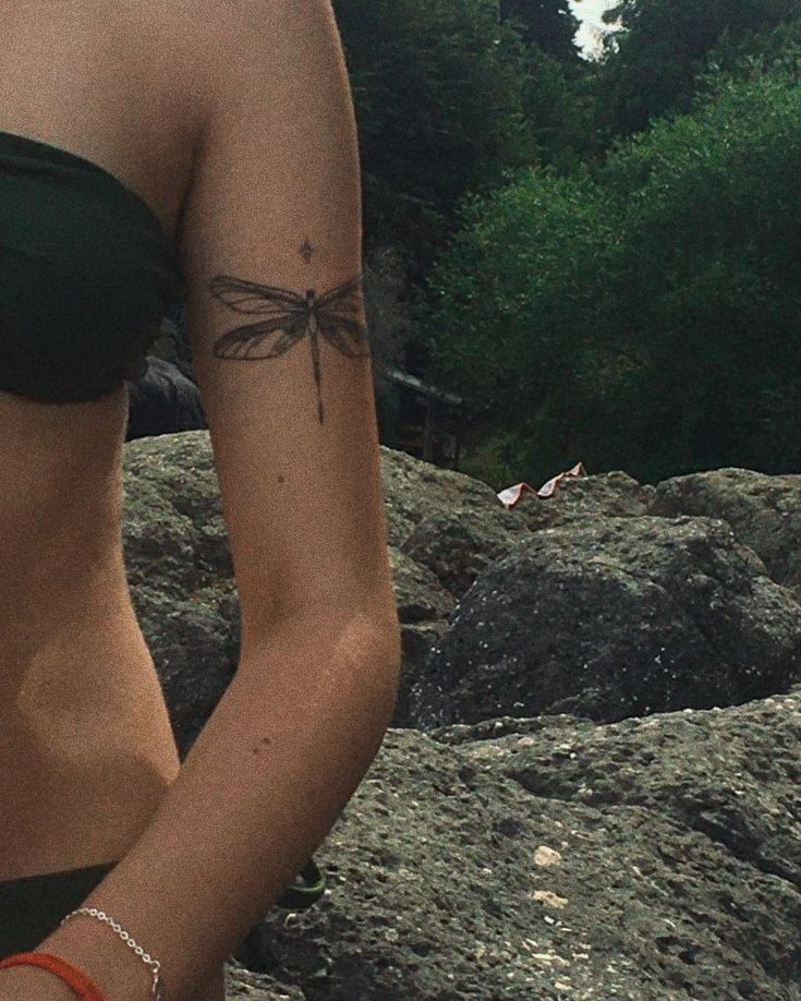 nature-inspired dragonfly tattoo themes