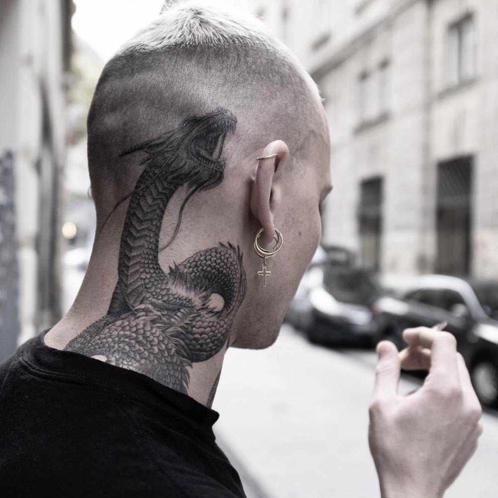 neck tattoo ideas for men 0051