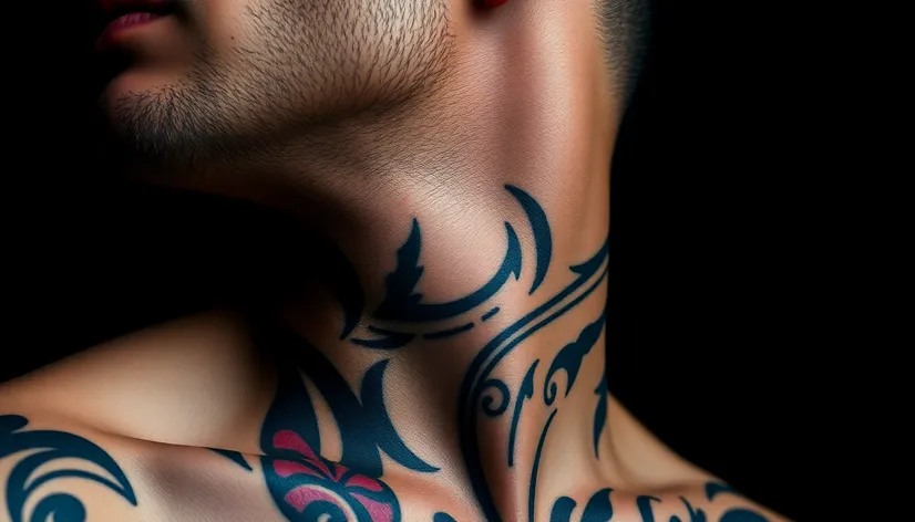 neck tattoo ideas men 0058