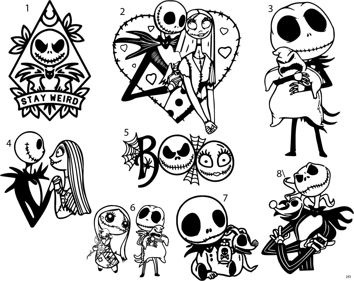 nightmare before christmas tattoo ideas 0045