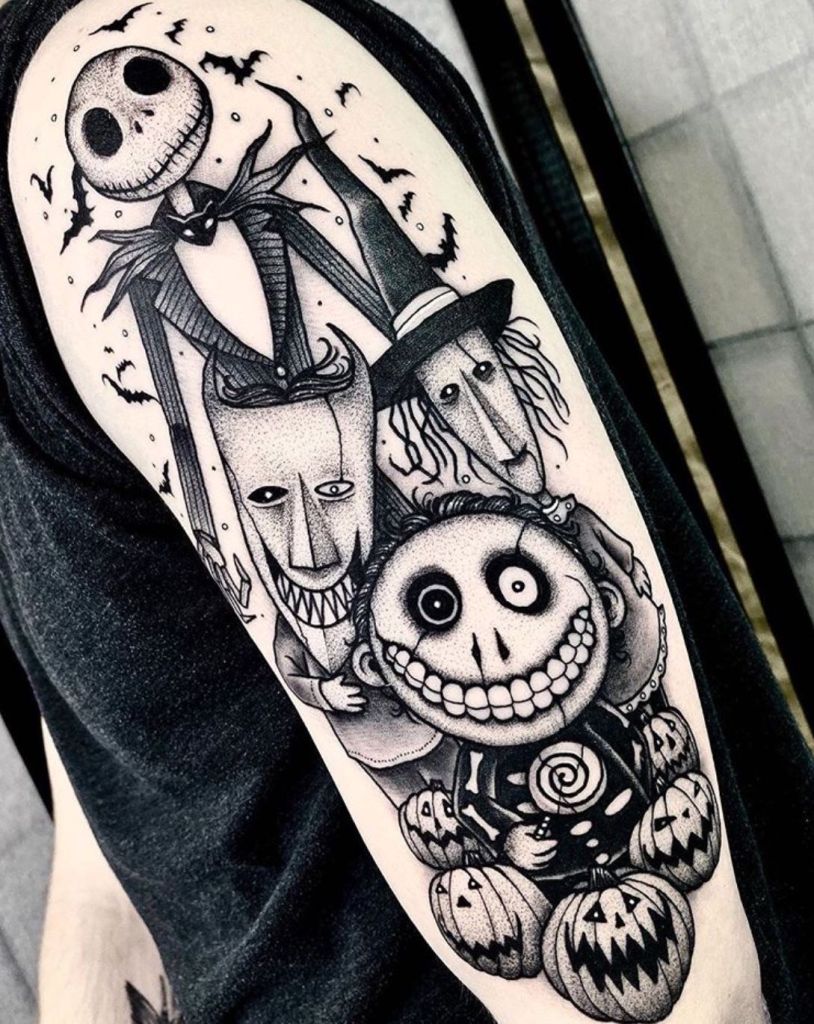 nightmare before christmas tattoo ideas 0062