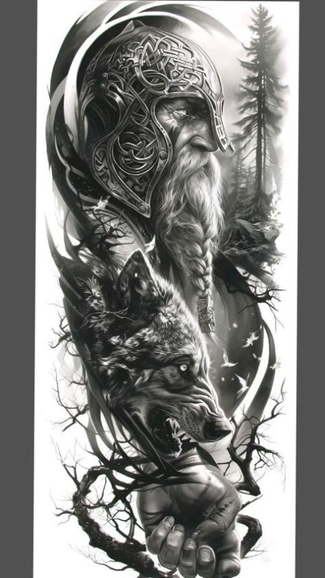 Norse mythology tattoo ideas 0012