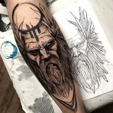 Norse mythology tattoo ideas 0036