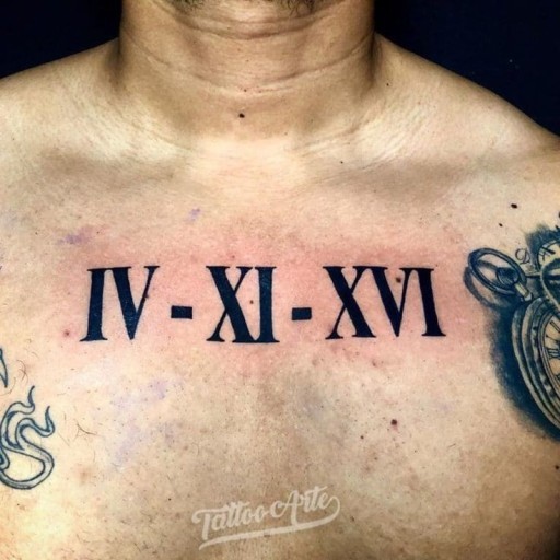 number tattoo ideas 0012