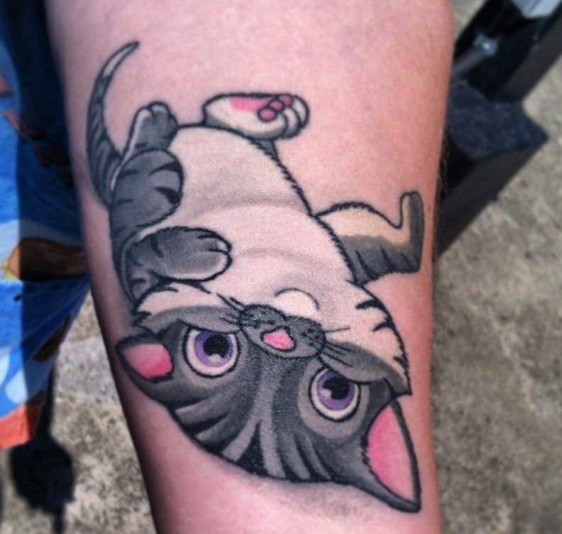 passed away small cat memorial tattoo 0011