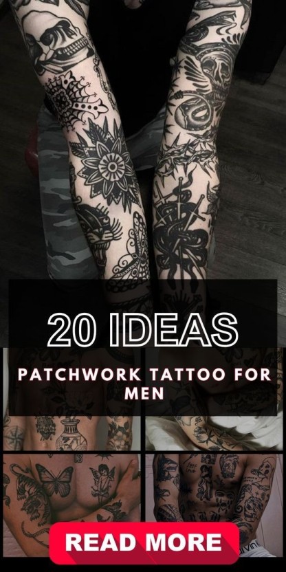 patchwork tattoo ideas 0012