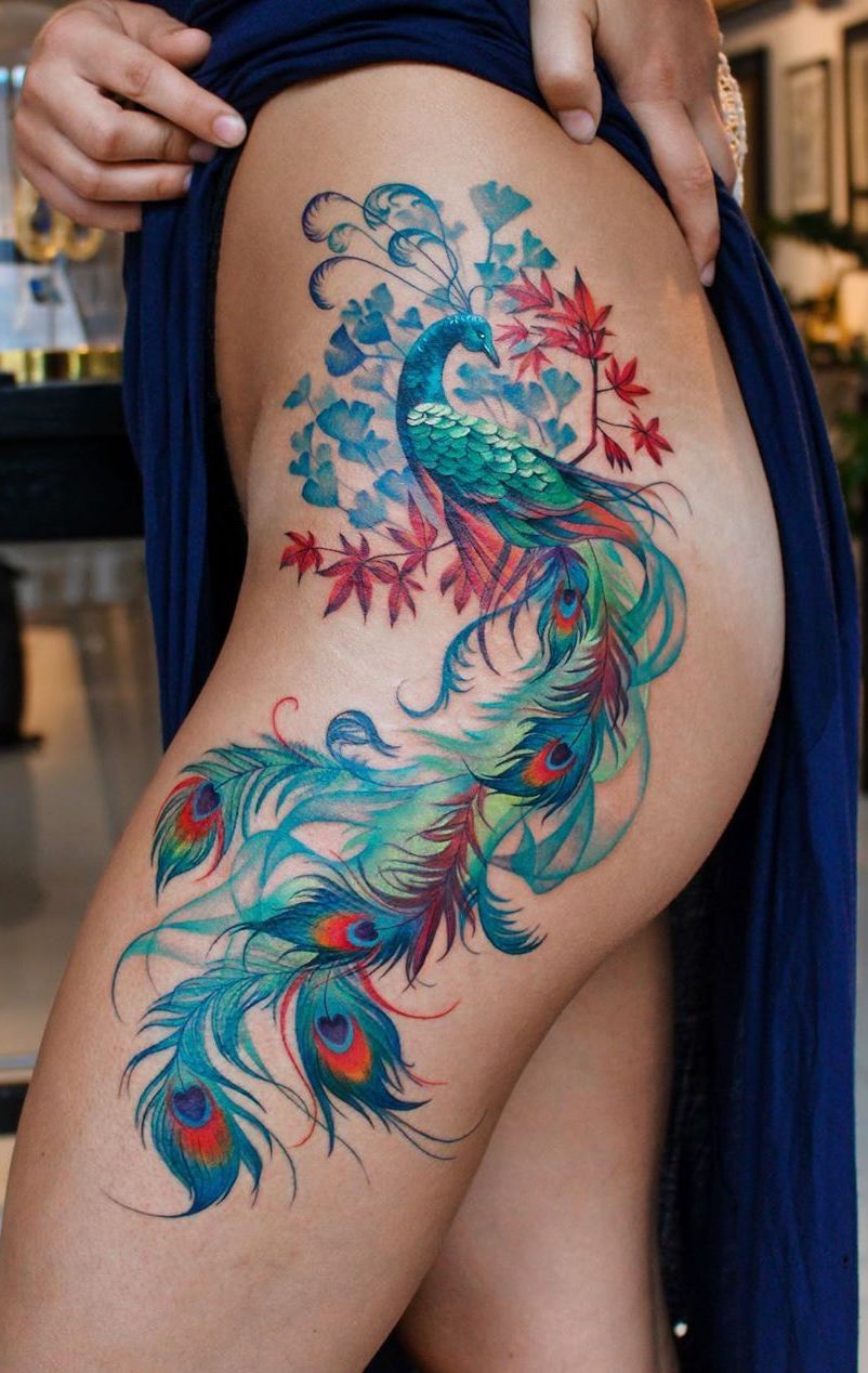 peacock tattoo ideas 0024