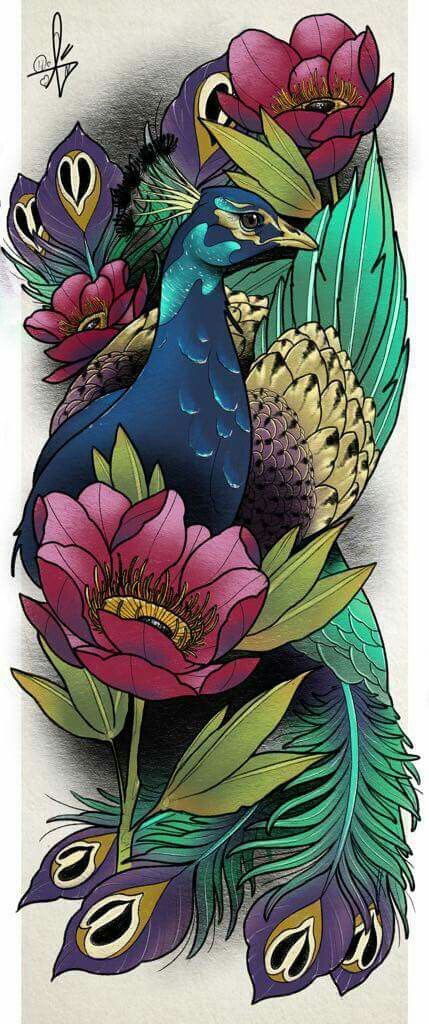 peacock tattoo ideas 0032