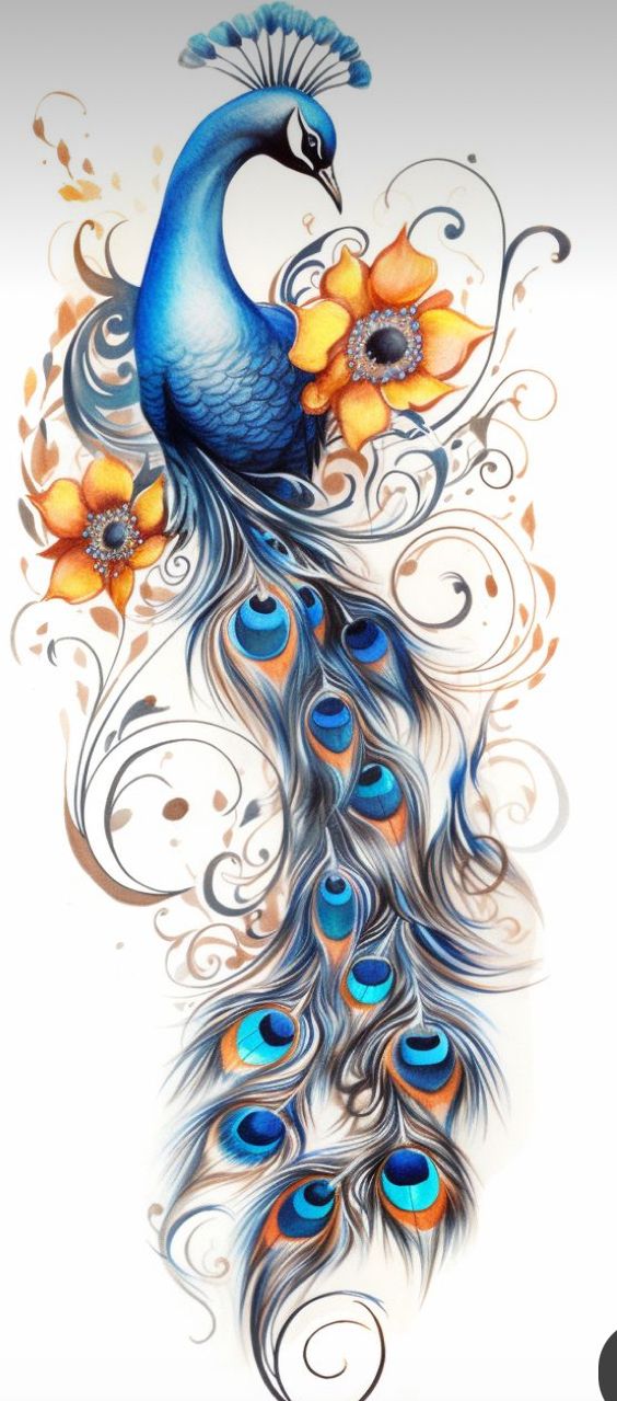 peacock tattoo ideas 0040