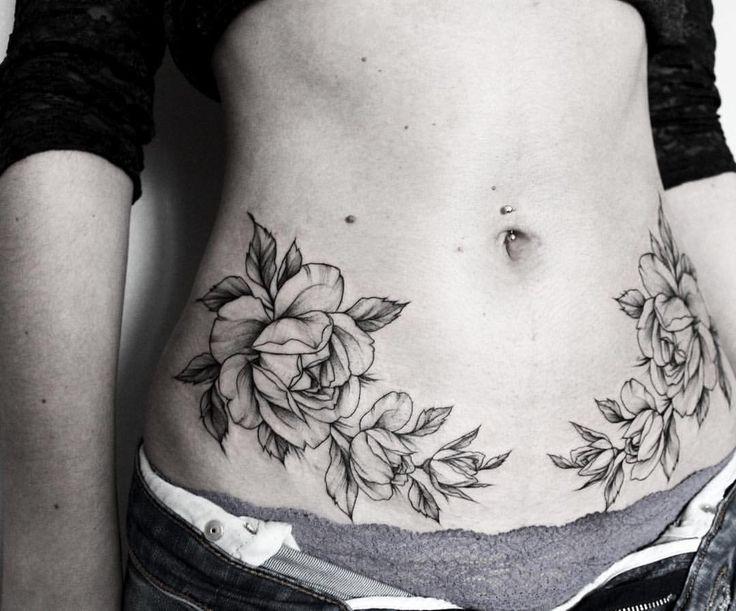 Personal abdomen tattoo design inspiration