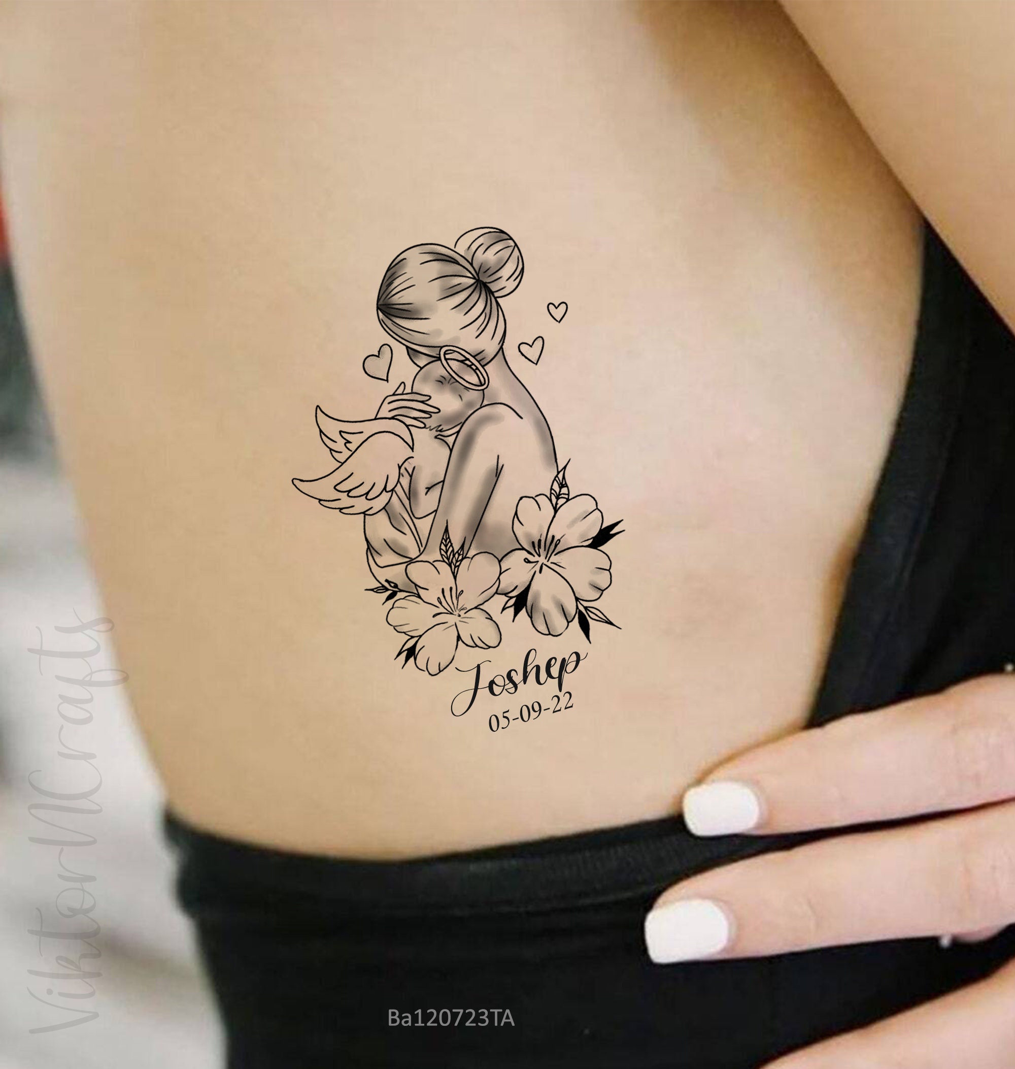 personal small tattoos honoring pregnancy loss.