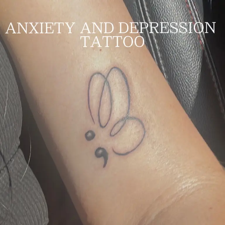 personalized depression Semicolon tattoo options