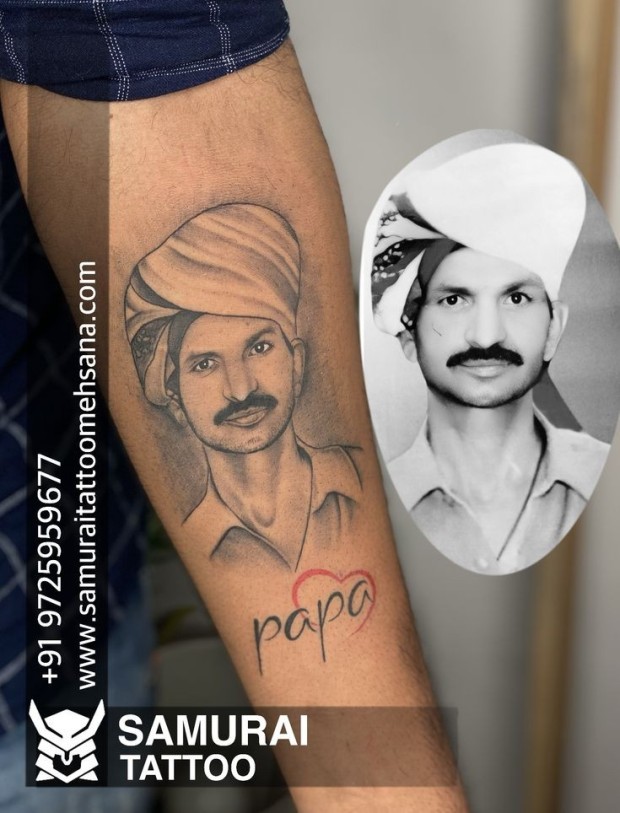 personalized son tattoo ideas for dad