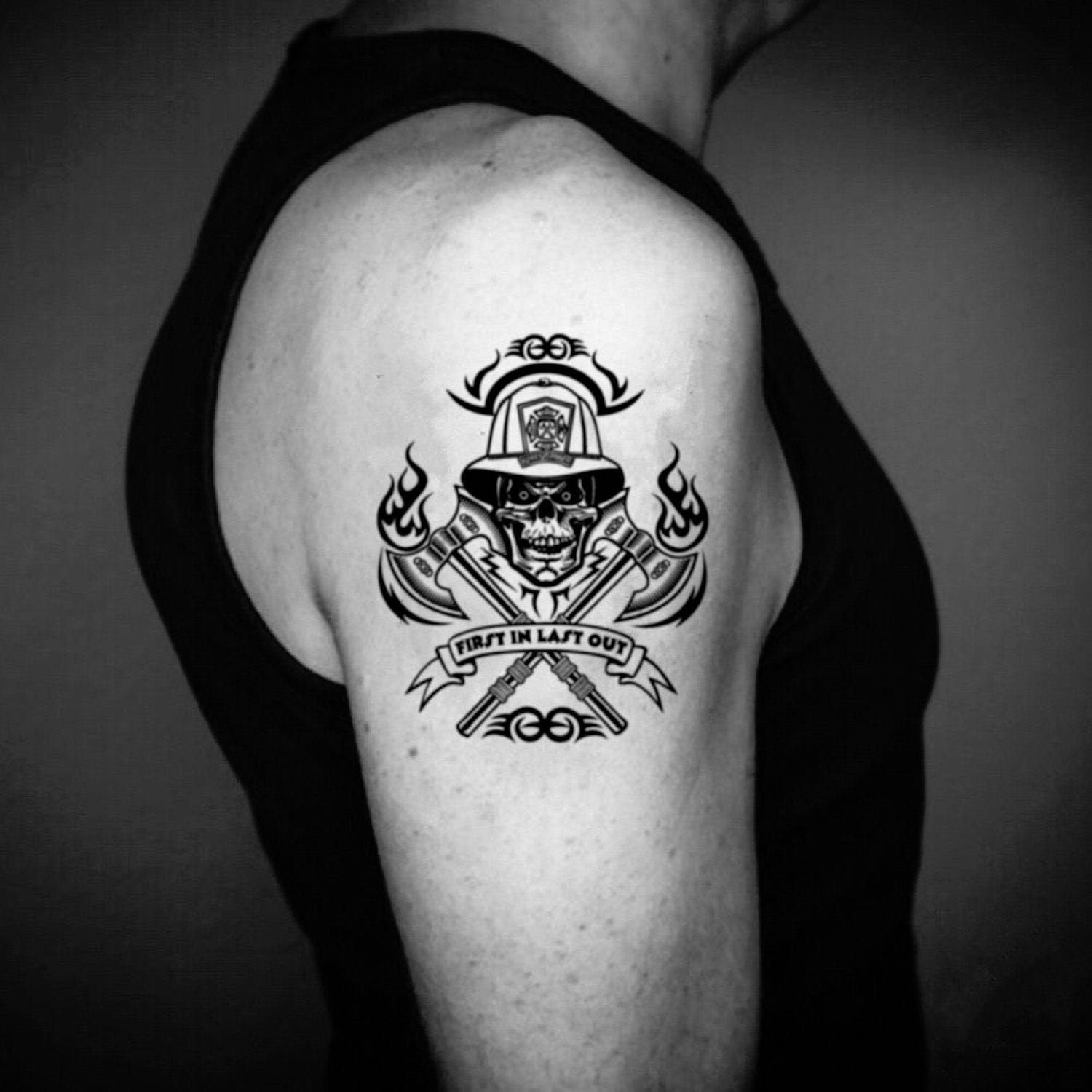 personalized tattoo ideas for firefighters