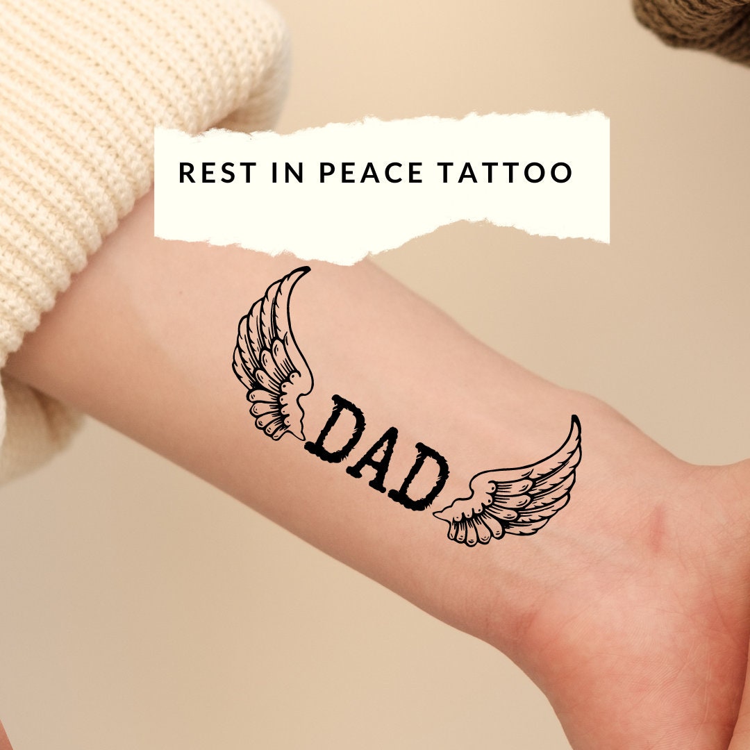 personalized tattoo ideas for memorial dad