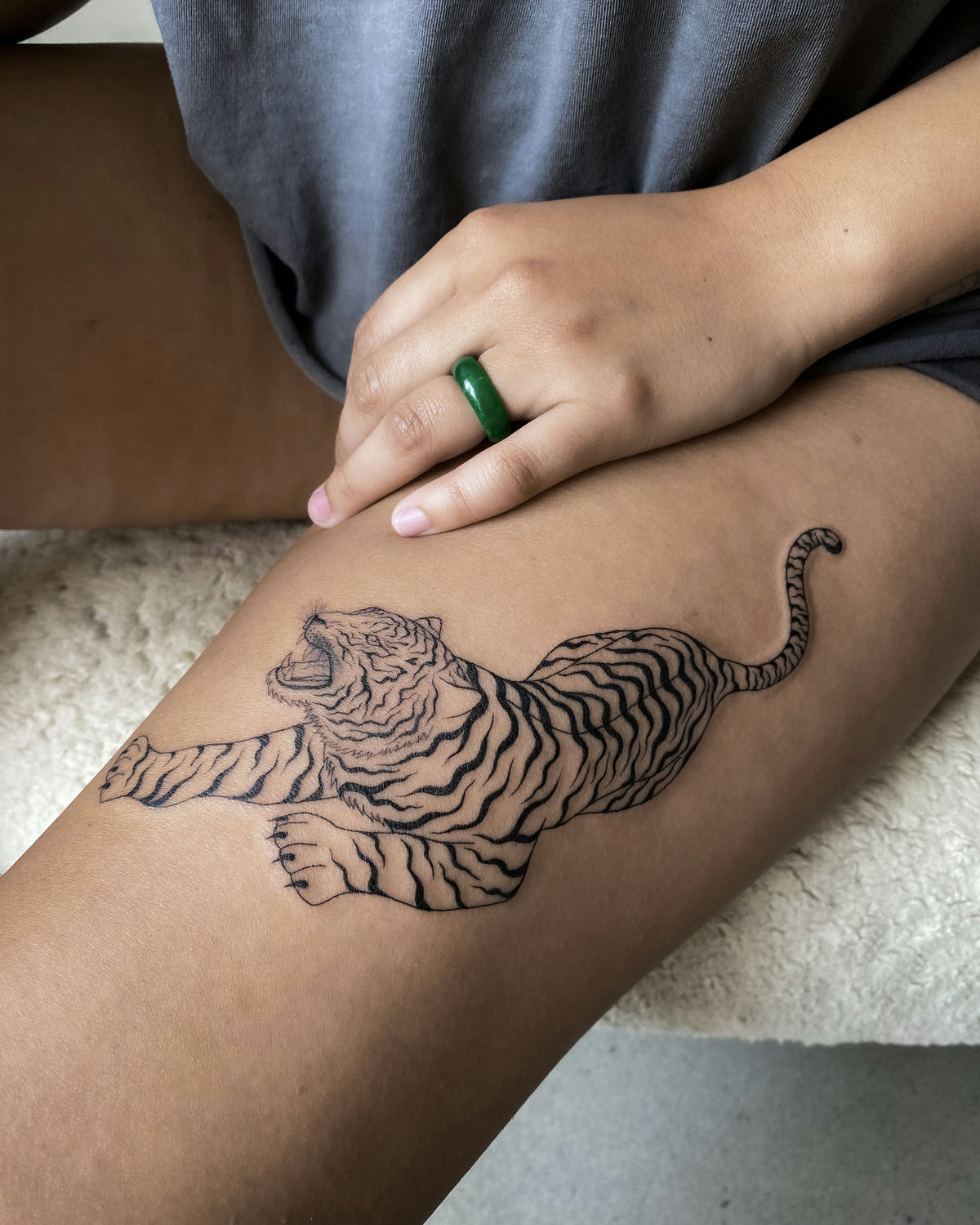 personalized thigh tattoo suggestions for women