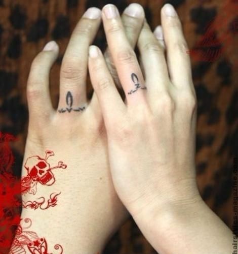 personalized wedding ring tattoo concepts