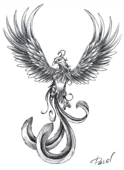 Phoenix bird tattoo ideas for women