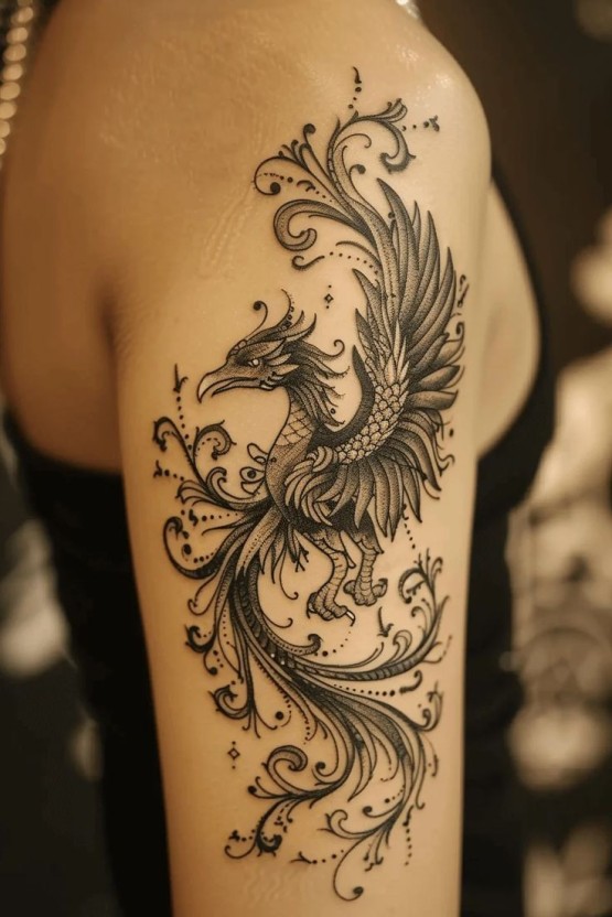 Phoenix Bird Tattoo Ideas 0013