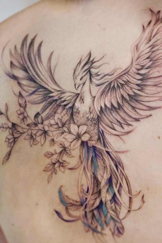 Phoenix Bird Tattoo Ideas 0028