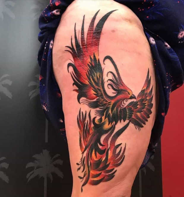 Phoenix Bird Tattoo Ideas 0041